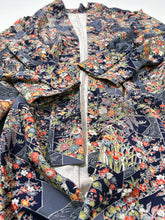 画像をギャラリービューアに読み込む, 亀甲に四季の草花尽くし模様【四つ釦】