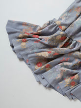 画像をギャラリービューアに読み込む, 紅掛空色地に草花模様【ティアード】