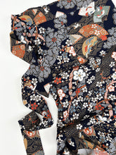 画像をギャラリービューアに読み込む, 七宝地紋に扇古典柄金彩模様【長丈シュッケニ】【日本橋三越品】