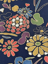 画像をギャラリービューアに読み込む, 型染花絵模様【サイドギャザーワンピース】