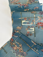 画像をギャラリービューアに読み込む, 錆浅葱暈しに古典柄模様【ティアード】