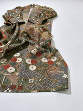 画像をギャラリービューアに読み込む, 膨れ織に荻菊蝶模様【四つ釦】