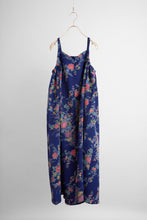 画像をギャラリービューアに読み込む, 椿に菊草花模様【サイドギャザーワンピース】