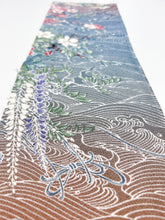 画像をギャラリービューアに読み込む, 鬼しぼ縮緬四季草花模様【サイドギャザーワンピース】