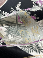 画像をギャラリービューアに読み込む, 扇面花鳥風景模様総斑点地紋【ギャザータイプ】