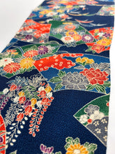 画像をギャラリービューアに読み込む, 地紙扇に草花模様・縮緬