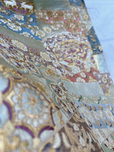 画像をギャラリービューアに読み込む, 唐織・鳥獣花唐草模様金糸【あずま型 中】特上