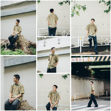 画像をギャラリービューアに読み込む, 鶸茶色鳳凰花紋模様【L】