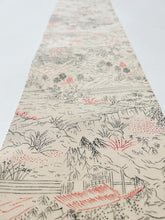 画像をギャラリービューアに読み込む, 線描きに風景模様【六つ釦】