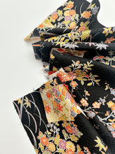 画像をギャラリービューアに読み込む, 麻の葉地紋に破れ色紙に松竹梅模様【長丈シュッケニ・丈91㎝】