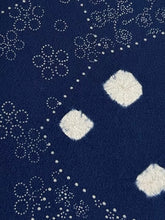 画像をギャラリービューアに読み込む, 点絞りに点花絵模様【サイドギャザーワンピース】