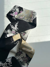 画像をギャラリービューアに読み込む, 扇面花鳥風景模様総斑点地紋【特短】