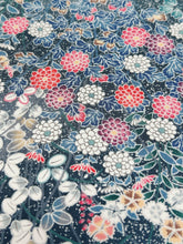 画像をギャラリービューアに読み込む, 糊ちらし地に暈し花蝶模様【サイドギャザーワンピース】
