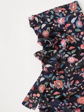 画像をギャラリービューアに読み込む, 紗綾型地紋に型染草花模様【シュッケニ】