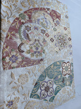 画像をギャラリービューアに読み込む, 地紙に花鳥七宝唐華模様【あずま型 大】上物