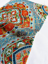 画像をギャラリービューアに読み込む, 花・華唐草模様更紗横錦【あずま型 大】特上