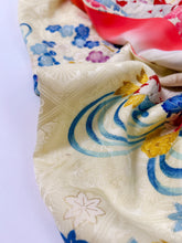 画像をギャラリービューアに読み込む, 【予約品】古典地紋に鶴花尽くし模様(ビンテージ