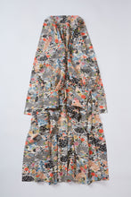 画像をギャラリービューアに読み込む, 紗綾型地紋に菊笹花青海波古典模様【六つ釦】