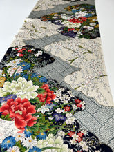 画像をギャラリービューアに読み込む, 【長】変わり波地紋に雲取り吉祥花模様