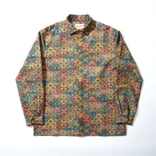 画像をギャラリービューアに読み込む, 鮫小紋に松皮菱に花模様紬【L】