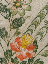 画像をギャラリービューアに読み込む, 筆書き草花模様・アンティーク