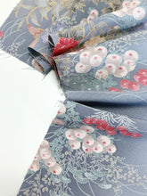 画像をギャラリービューアに読み込む, 紅掛空色地に草花模様【ティアード】