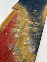 画像をギャラリービューアに読み込む, 花尽くし地紋に刺繍・色箔に更紗花文暈し染め【予約品】