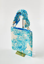 画像をギャラリービューアに読み込む, 菊乱れ咲き模様銀彩縁【ギャザートート】②