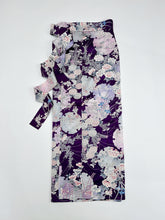 画像をギャラリービューアに読み込む, 流水地紋に雪輪模様草花尽くし【長丈シュッケニ・丈91㎝】