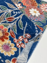 画像をギャラリービューアに読み込む, 膨れ織り地に鳳凰鹿子ヱ霧花模様【サイドギャザーワンピース】