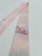 画像をギャラリービューアに読み込む, 縞波地紋に扇・金彩銀際【特短】