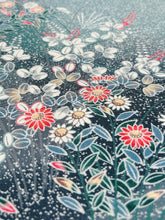 画像をギャラリービューアに読み込む, 糊ちらし地に暈し花蝶模様【サイドギャザーワンピース】