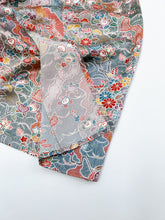 画像をギャラリービューアに読み込む, 橘に雲絵に総紗綾型地紋【長丈シュッケニ・丈91㎝】