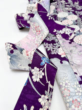 画像をギャラリービューアに読み込む, 流水地紋に雪輪模様草花尽くし【長丈シュッケニ・丈91㎝】