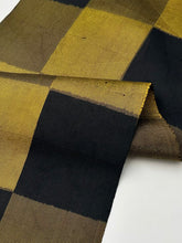 画像をギャラリービューアに読み込む, 菜種油色の格子模様の大島【L】