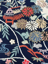 画像をギャラリービューアに読み込む, 家屋風景花鳥模様【ティアード】