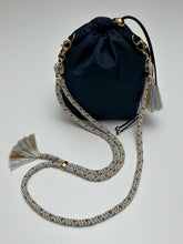 画像をギャラリービューアに読み込む, 灰紺【ケニ巾着】