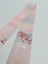 画像をギャラリービューアに読み込む, 縞波地紋に扇・金彩銀際【特短】