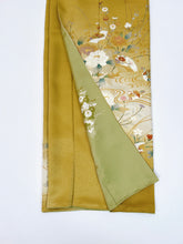 画像をギャラリービューアに読み込む, 流水扇面鴛鴦花模様・暈し染め【フォーマルシュッケニ】