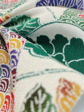 画像をギャラリービューアに読み込む, 鬼しぼ縮緬・花青海波亀甲吉祥模様【サイドギャザーワンピース】