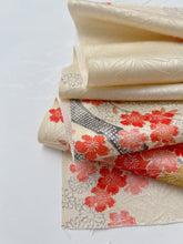 画像をギャラリービューアに読み込む, 芝地紋に枝桜花模様【六つ釦】