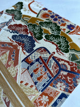 画像をギャラリービューアに読み込む, 両面全通柄京袋帯(アンティーク)【あずま型 中】上物