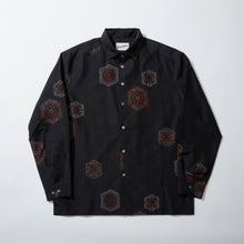 画像をギャラリービューアに読み込む, 飛び柄の花模様大島【L】