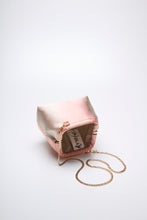 画像をギャラリービューアに読み込む, 薄錆青磁・桃暈し格子地織【ケニガマ・小】