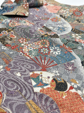 画像をギャラリービューアに読み込む, 膨れ織地に扇模様【シュッケニ】