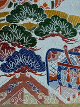 画像をギャラリービューアに読み込む, 両面全通柄京袋帯(アンティーク)【あずま型 中】上物