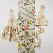 画像をギャラリービューアに読み込む, 筆書き草花模様・アンティーク