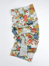 画像をギャラリービューアに読み込む, 藍白大花模様金彩縁【長丈シュッケニ】