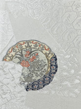 画像をギャラリービューアに読み込む, 草花絵皿模様に総菱欠け模様地紋【ギャザータイプ】
