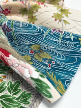 画像をギャラリービューアに読み込む, 縮緬・四季の草花流水模様【サイドギャザーワンピース】